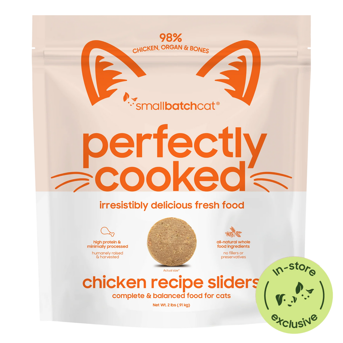Small Batch Perfectly Cooked Chicken 2# Cat