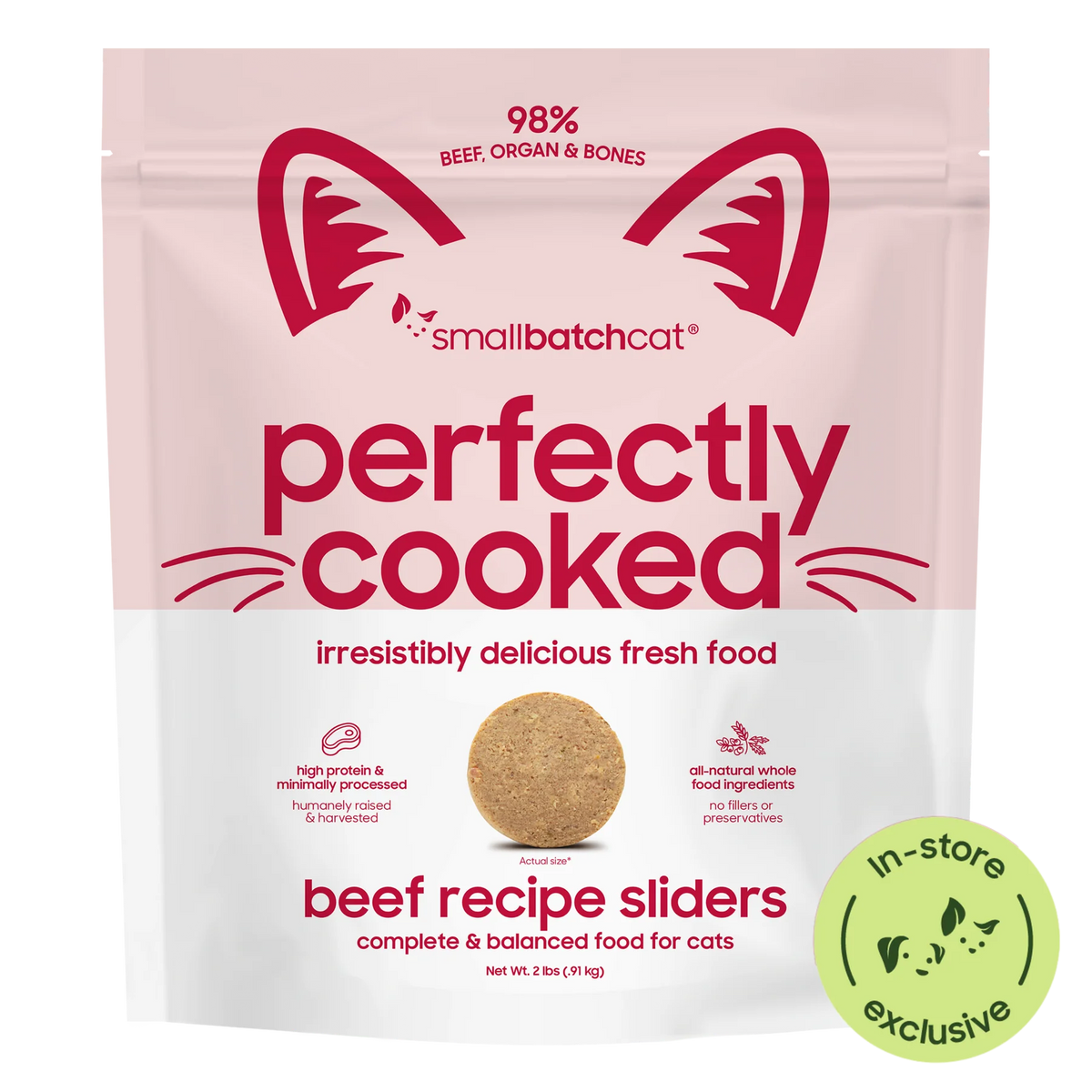 Small Batch Perfectly Cooked Beef 2# Cat