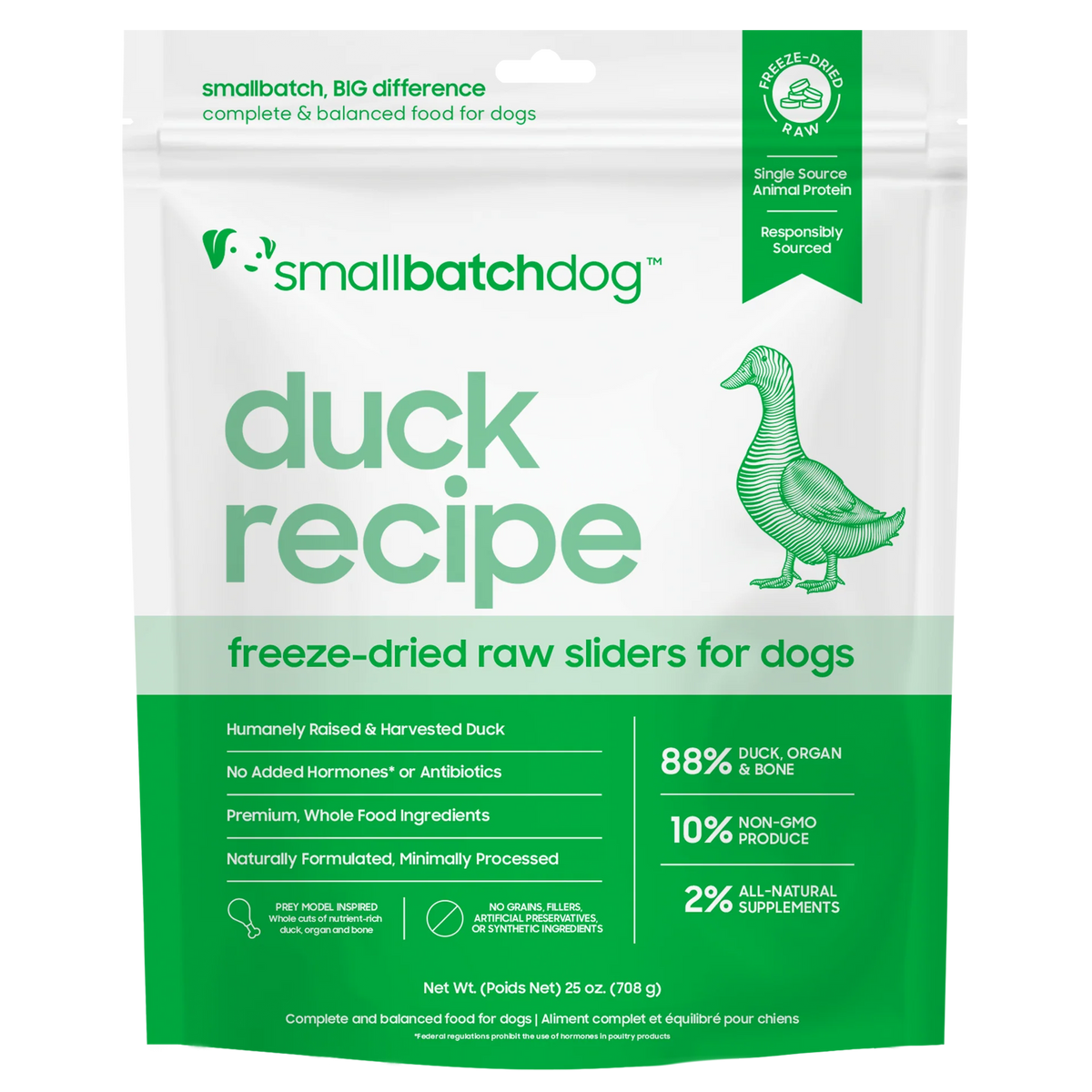 Small Batch Freeze-Dried Duck 14oz