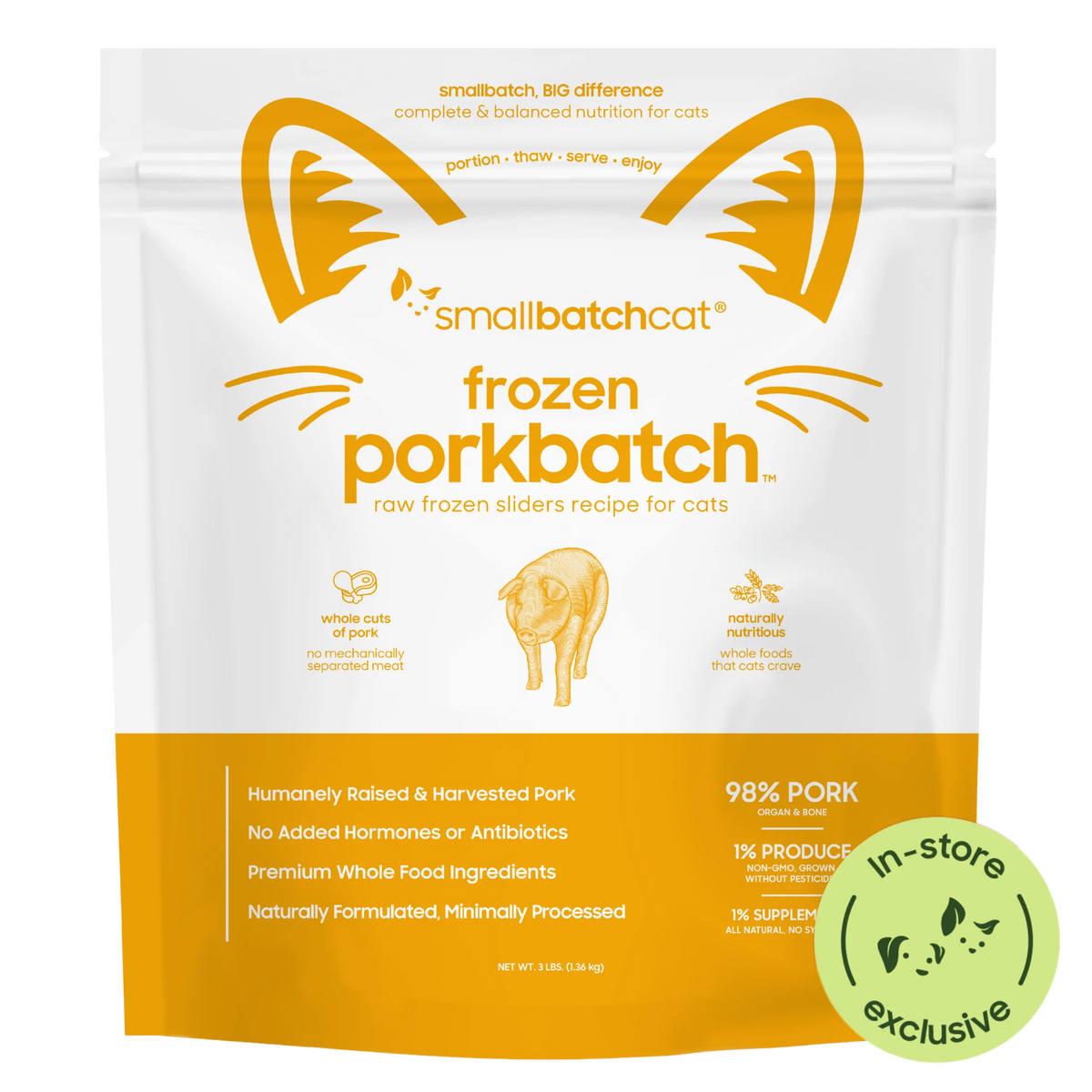 Small Batch Pork 3# Cat