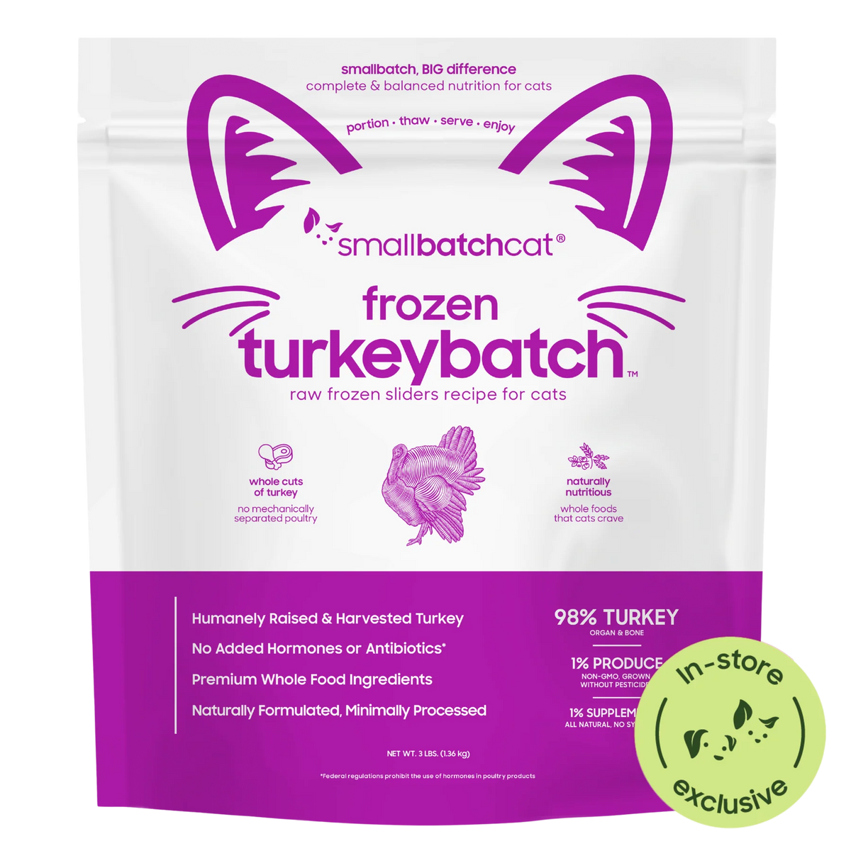 Small Batch Turkey 3# Cat