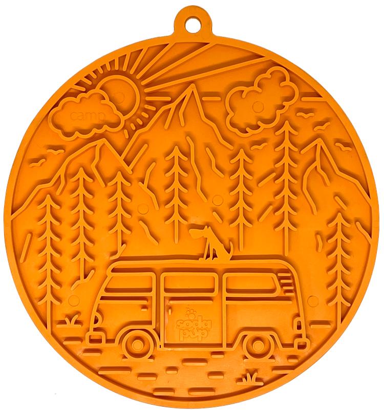 SodaPup eMat Camping Orange Enrichment Mat