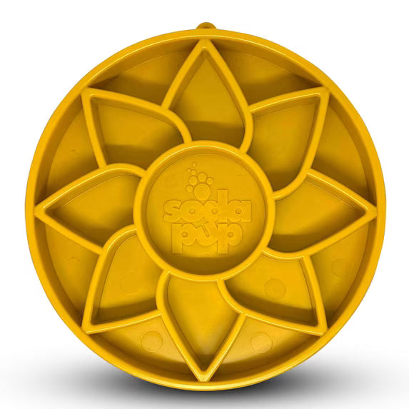 SodaPup eTray Sunflower Enrichment Tray Yellow