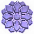 SodaPup Softie Enrichment Tray Mandala Purple Pastel