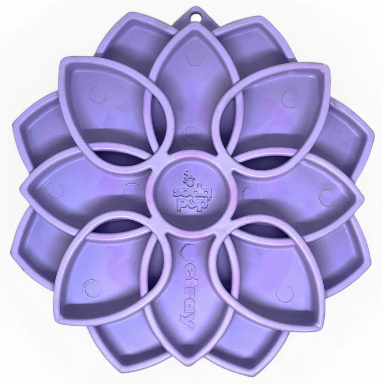 SodaPup Softie Enrichment Tray Mandala Purple Pastel