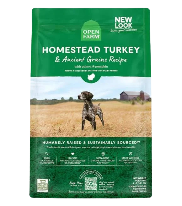 Open Farm Turkey & Ancient Grains Recipe 4# for Dogs