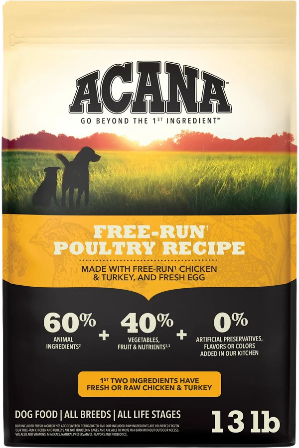 Acana Free Run Poultry 13# for Dogs