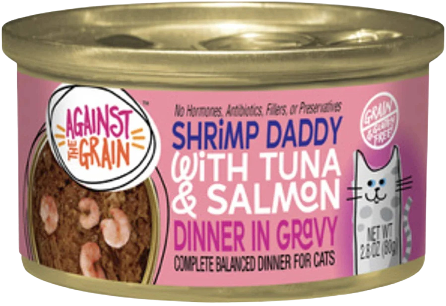 Against the Grain Cat Shrimp Daddy Tuna with Salmon 3oz