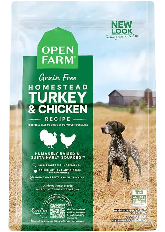 Open Farm Grain Free Turkey & Chicken 22# for Dogs