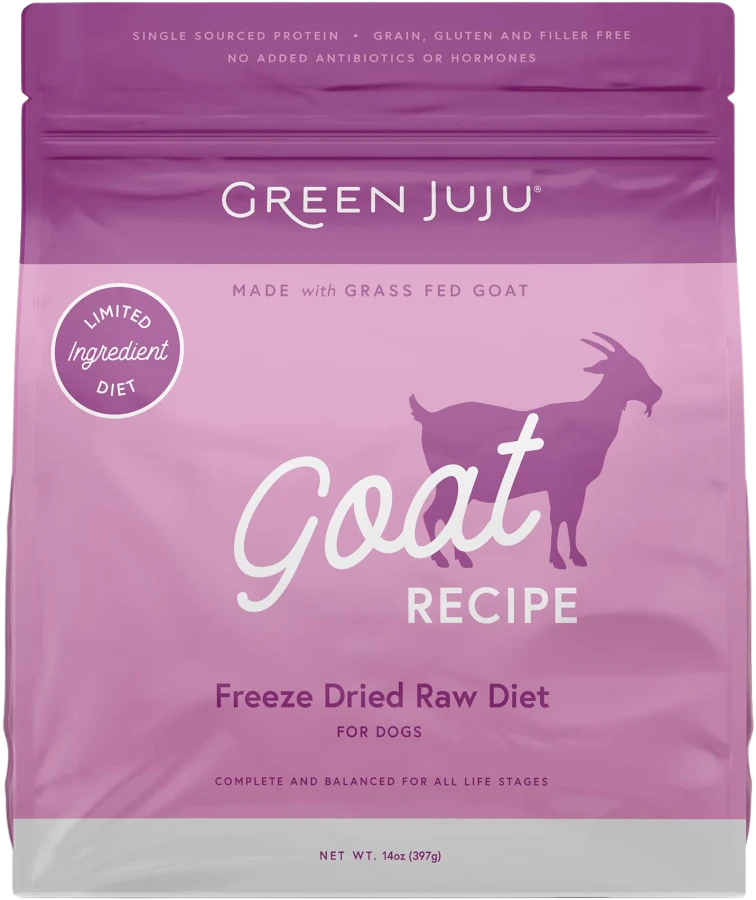 Green JuJu Freeze-Dried Goat 14oz for Dogs