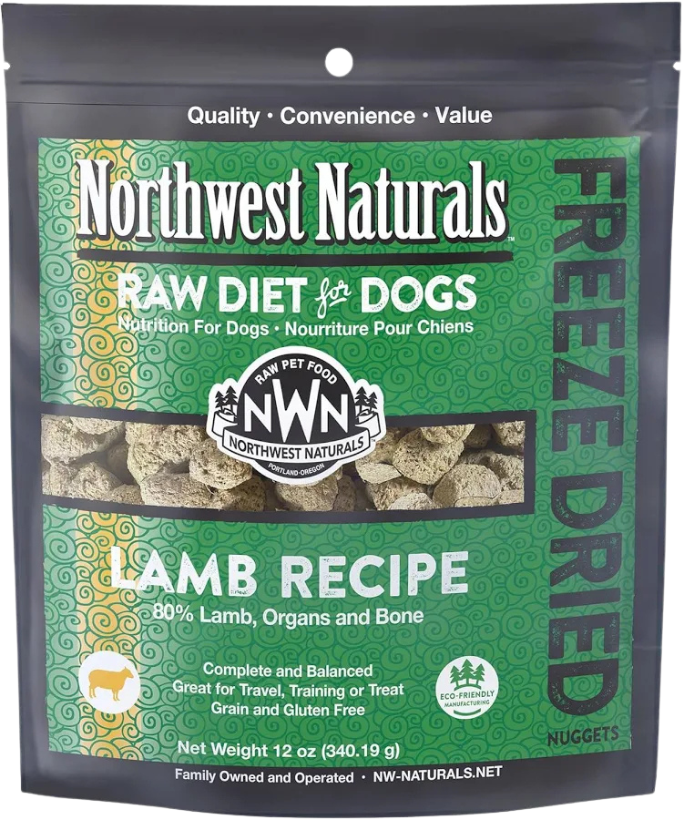 Northwest Naturals Lamb Freeze Dried Nuggets 12oz for Dogs