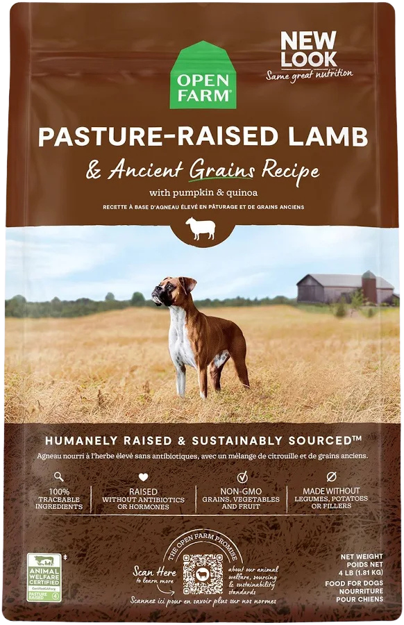 Open Farm Lamb with Ancient Grains 4# for Dogs