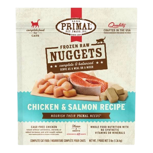 Primal Freeze Dried Raw Chicken & Salmon 3# for Cats