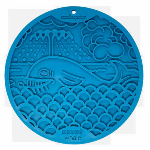 SodaPup Whale Design eMat Enrichment Lick Mat With Suction Cups - The Healthy Pet Eugene
