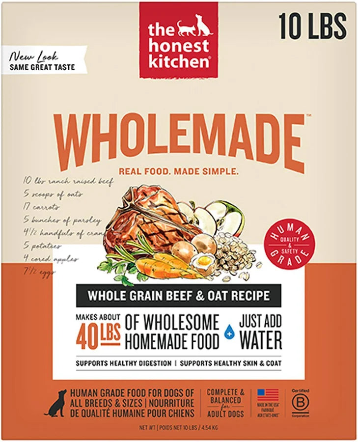 Honest Kitchen Whole Grain Beef 10# for Dogs